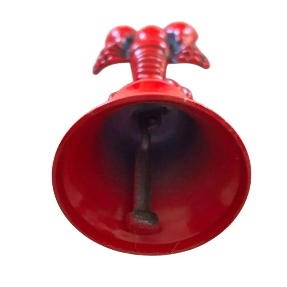 Red Metal Souvenir Lobster Bell